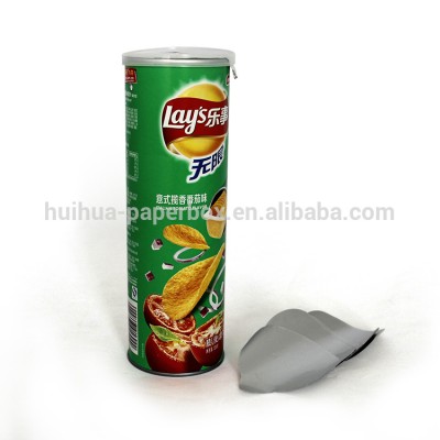 Customized Potato Chips Paper Packaging Tube