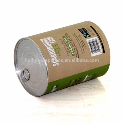 bean packaging can paper easy open tube